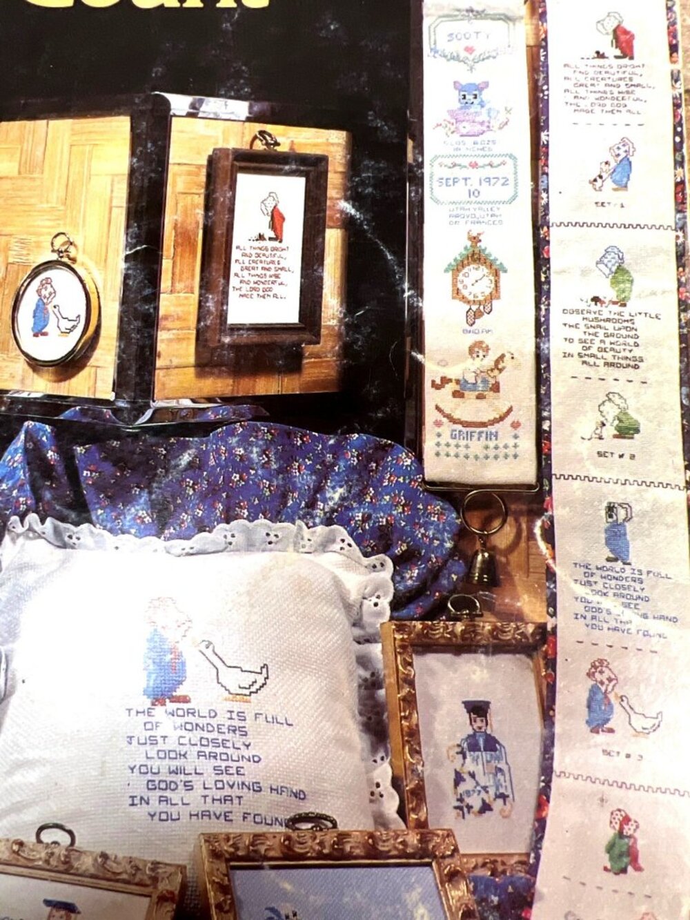 Designs That Count Cross-Stitch Pattern Book By Gloria & Pat Book 6 Vintage